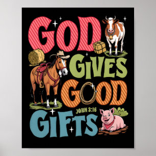 Poster Vbs Yee Haw 2025 Fazenda de Animais Escola Bíblica
