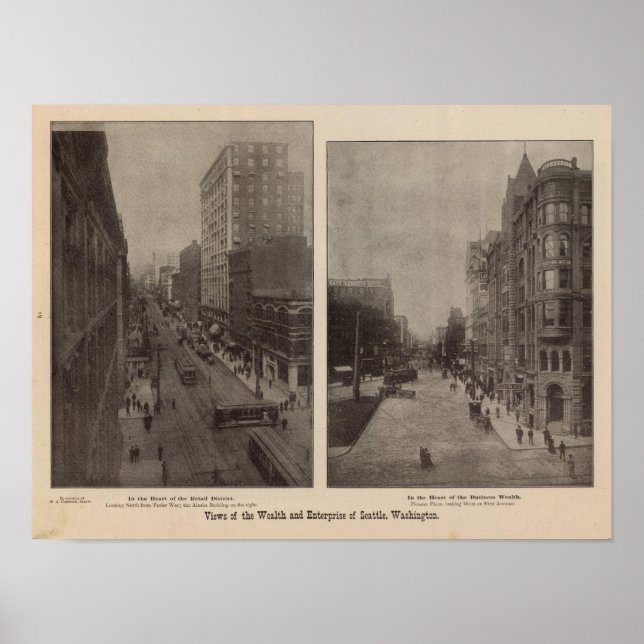 Pôster Vê riqueza, empreendimento, Seattle, Lava (Frente)