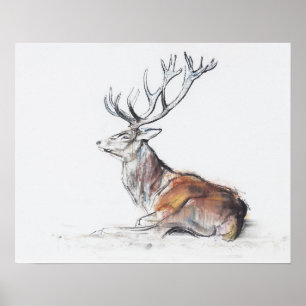 Pôster Veado assentado 2006