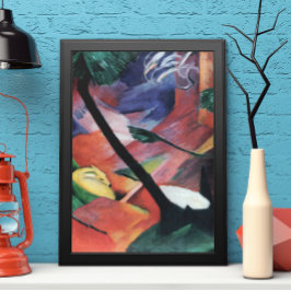 Poster Veado na Floresta II por Franz Marc; Reh im Walde