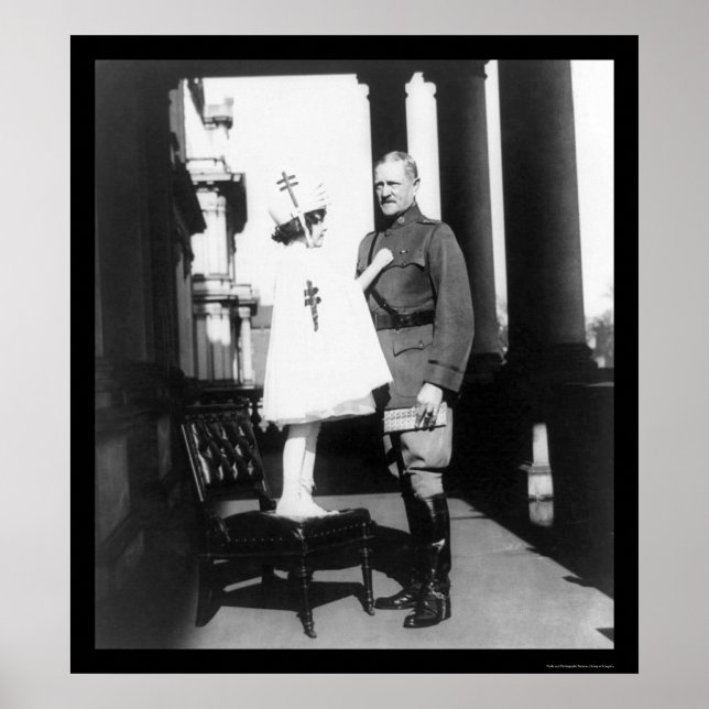 Pôster Vedantes de Natal para o General Pershing 1921 (Frente)