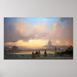 Poster Veduta di Roma dal Pincio