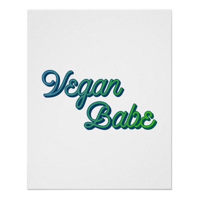 Pôster Vegan Babe (Frente)
