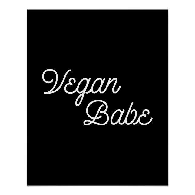 Pôster Vegan Babe (Frente)