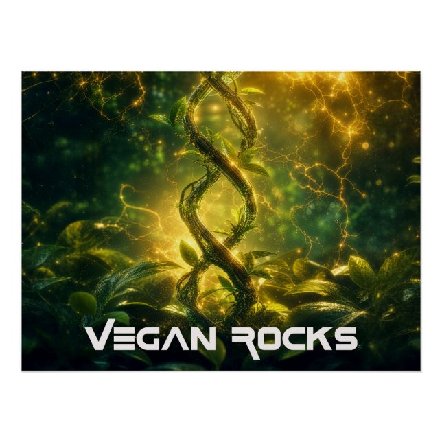 PÔSTER VEGAN ROCKS (Frente)