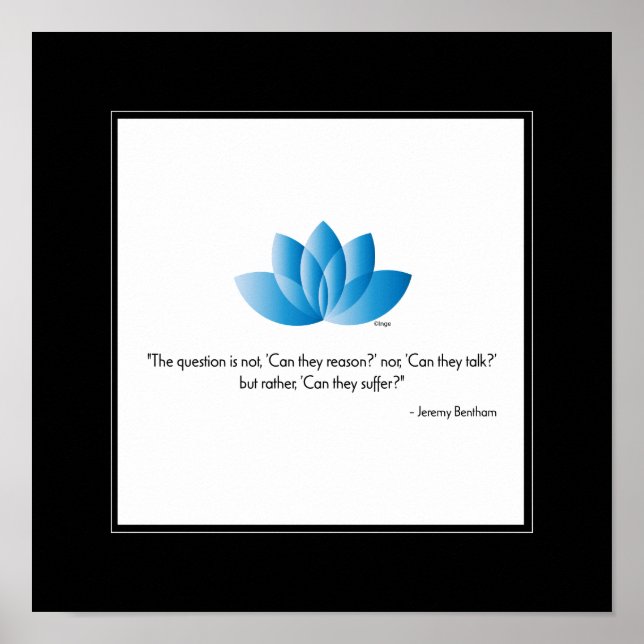 Poster Vegan, Save an Animal - Wall Decor (Frente)