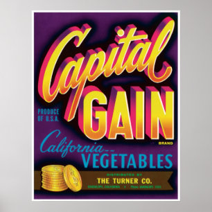 Poster Vegetais de Guadalupe Califórnia do mais-valia