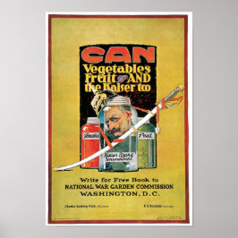 Poster Vegetais, Frutas e Kaiser também