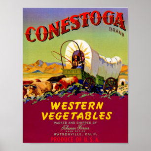 Pôster Vegetais ocidentais de Conestoga