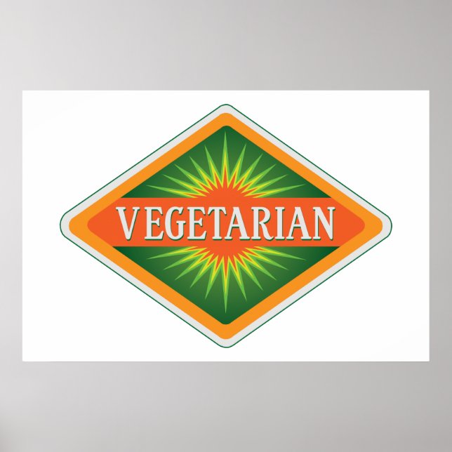 Pôster Vegetarian (Frente)