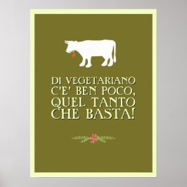 Poster Vegetariana suficiente