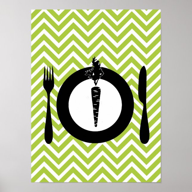 Pôster vegetariano (Frente)