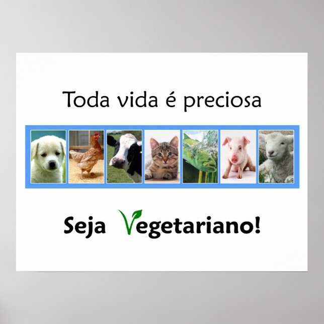 Poster Vegetariano (Frente)