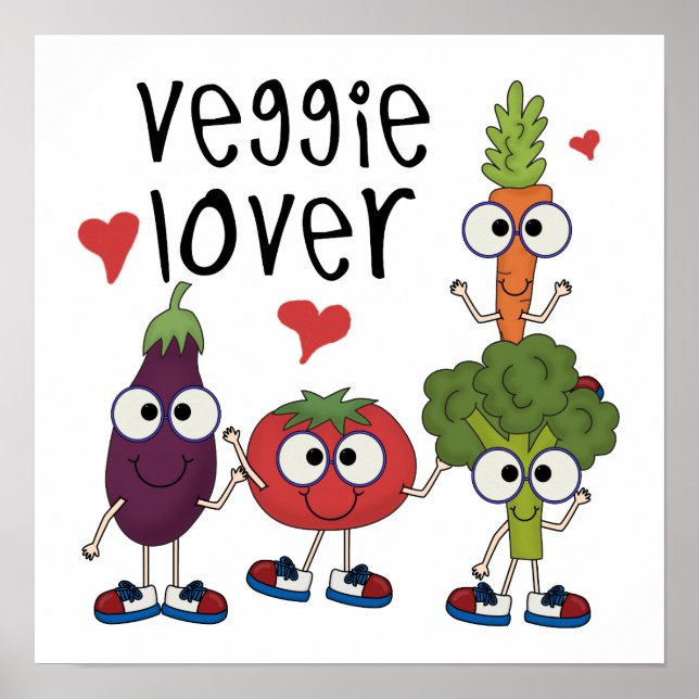 Pôster Veggie Lover (Frente)