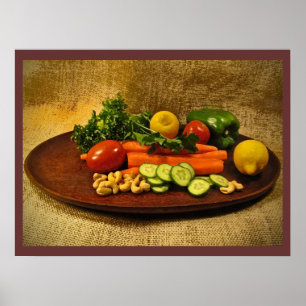Poster Veggie Salad Plate