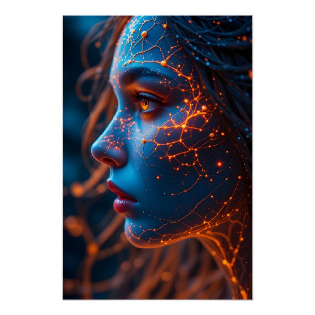 Pôster Veias Cosmicas Fiery (Frente)