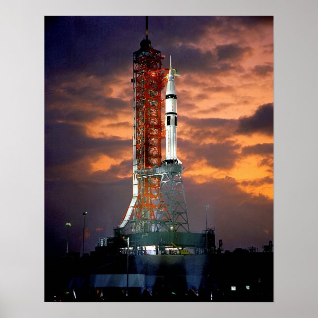 Poster Veículo de Lançamento do Apollo Soyuz da NASA no S (Frente)