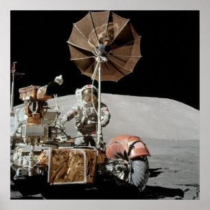 Pôster Veículo recorrido lunar de Apollo 17