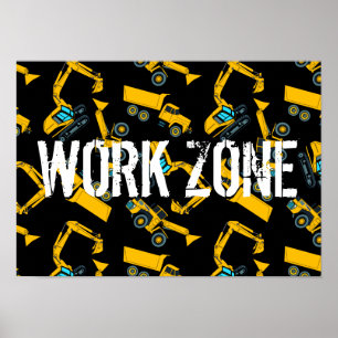 Pôster Veículos de construção