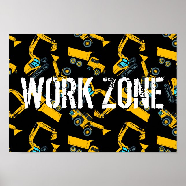 Pôster Veículos de construção (Frente)