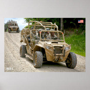 POSTER VEÍCULOS DE OPERAÇÕES ESPECIAIS DOS EUA - MRZR-4