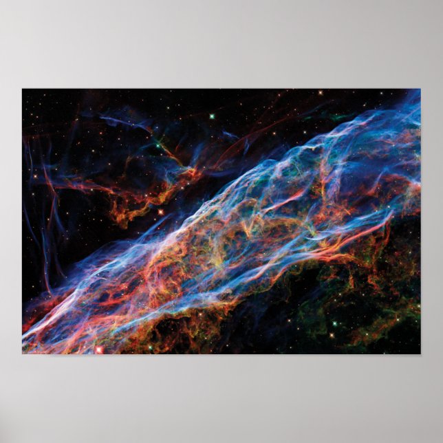Poster Veil Nebula NASA Hubble Foto Espacial (Frente)
