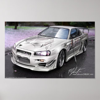 Poster Veilside StreetDrag GTR por MK211