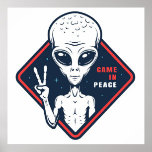 Poster Veio Em Paz