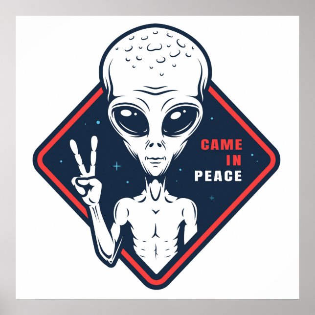 Poster Veio Em Paz (Frente)