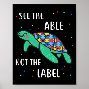 Poster Veja A Capacidade De Não Conhecer O Autismo Do Rót