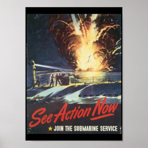 Poster Veja a segunda guerra mundial da ação agora