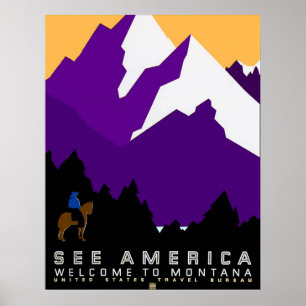 Poster Veja América Montana