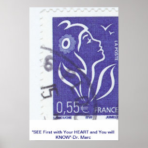 PÔSTER VEJA COM O CORAÇÃO