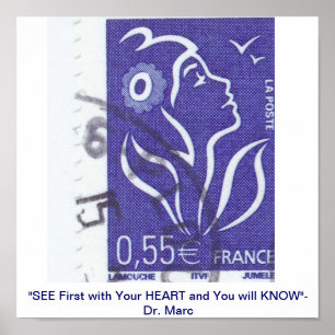 POSTER VEJA COM O CORAÇÃO