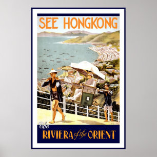 Pôster Veja Hong Kong o Riviera do Oriente