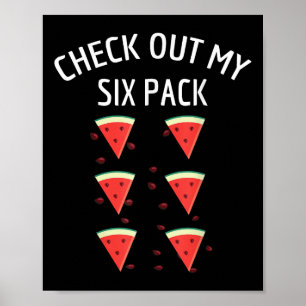 Poster Veja Minha Camisa De Melão De Melão De Seis Embala