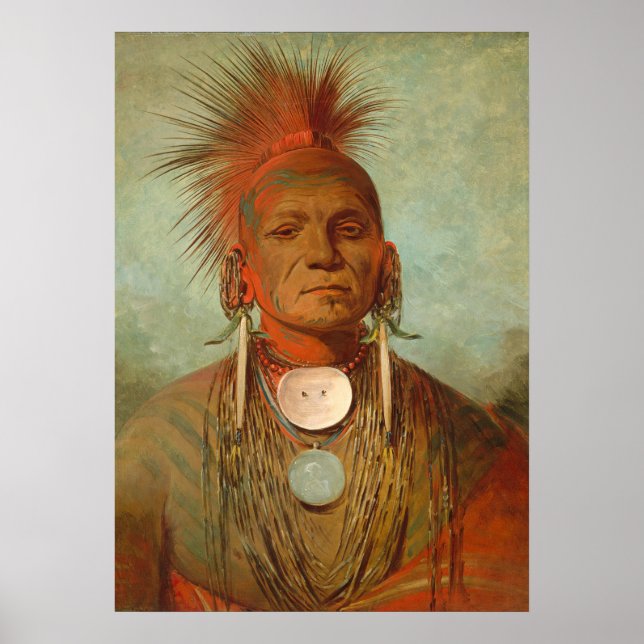 Poster Veja-non-ty-a, um Iowa Medicine Man, 1844 (Frente)