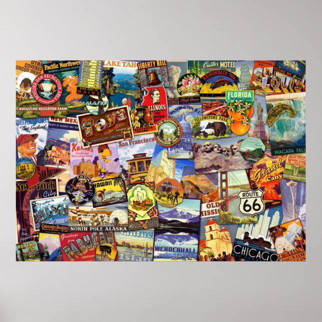 Pôster Veja os EUA (Frente)