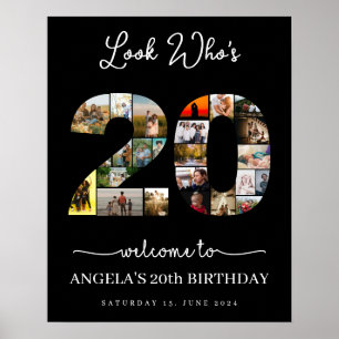 Poster veja quem tem 20 anos hoje fotos de aniversário