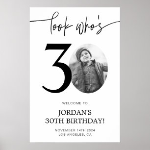 Poster Veja quem tem 30 sinais de boas-vindas