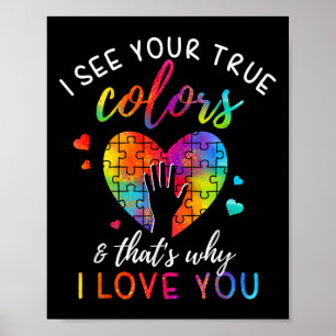 Poster Vejo Suas Verdadeiras Cores