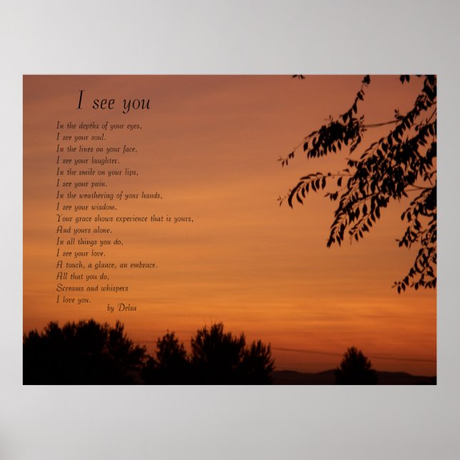 Pôster Vejo você (Frente)