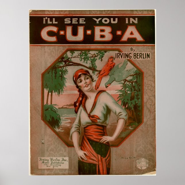 Poster Vejo você em CUBA (Frente)