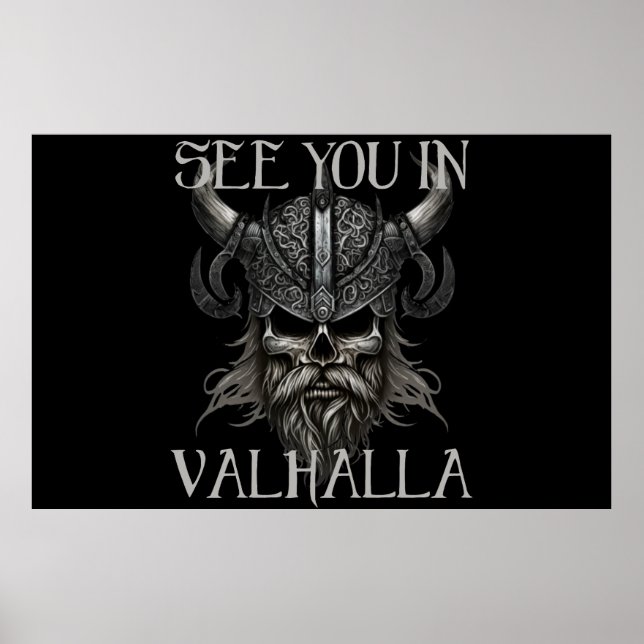 Poster Vejo você em Valhalla (Frente)