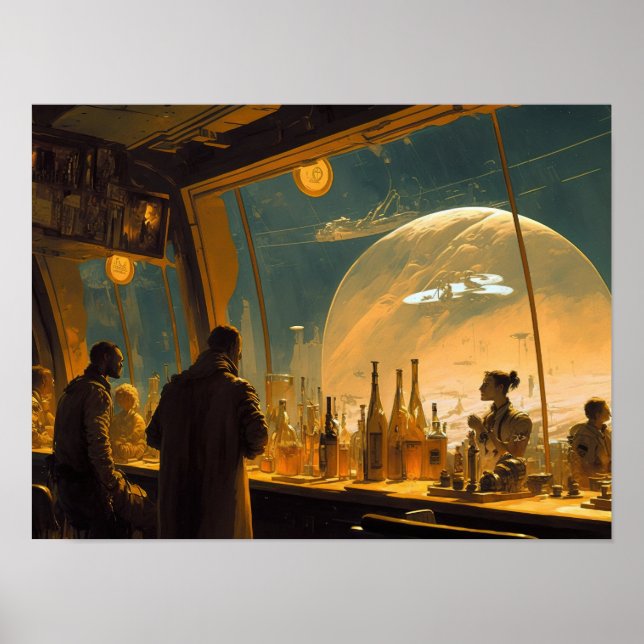 Poster Vejo Você No Bar Espacial #13 (Frente)