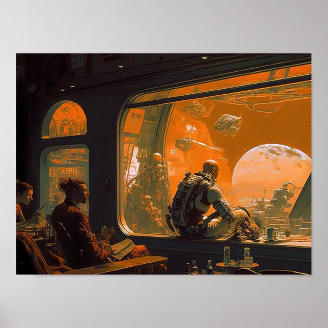 Poster Vejo Você No Bar Espacial #4 (Frente)