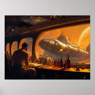 Poster Vejo Você No Bar Espacial Nº 10