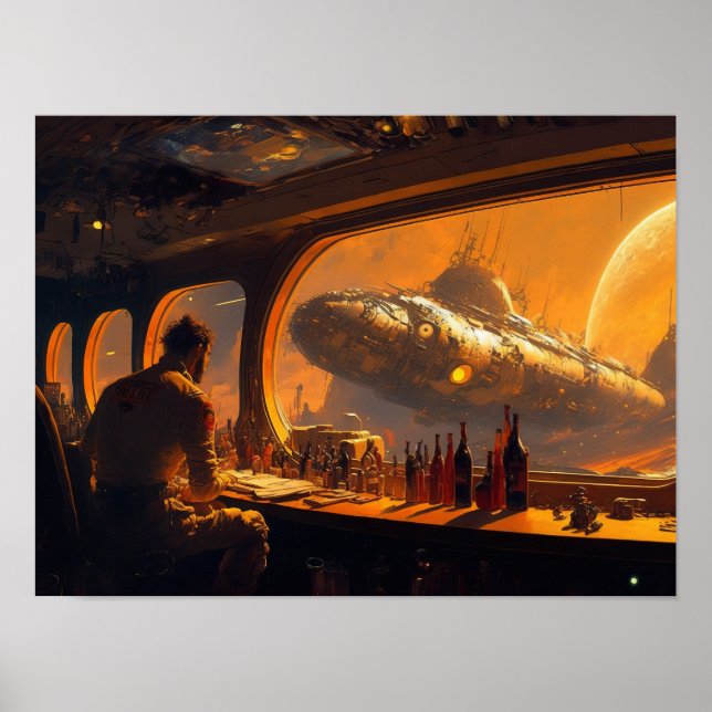 Poster Vejo Você No Bar Espacial Nº 10 (Frente)