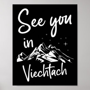 Poster Vejo Você No Esqui De Férias Da Alemanha De Viecht