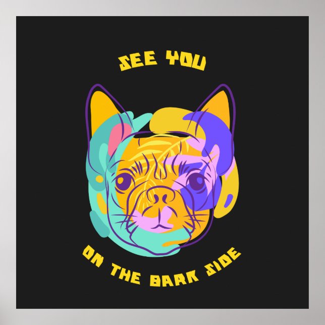 Poster Vejo Você no Trocadilho de Cachorro (Frente)